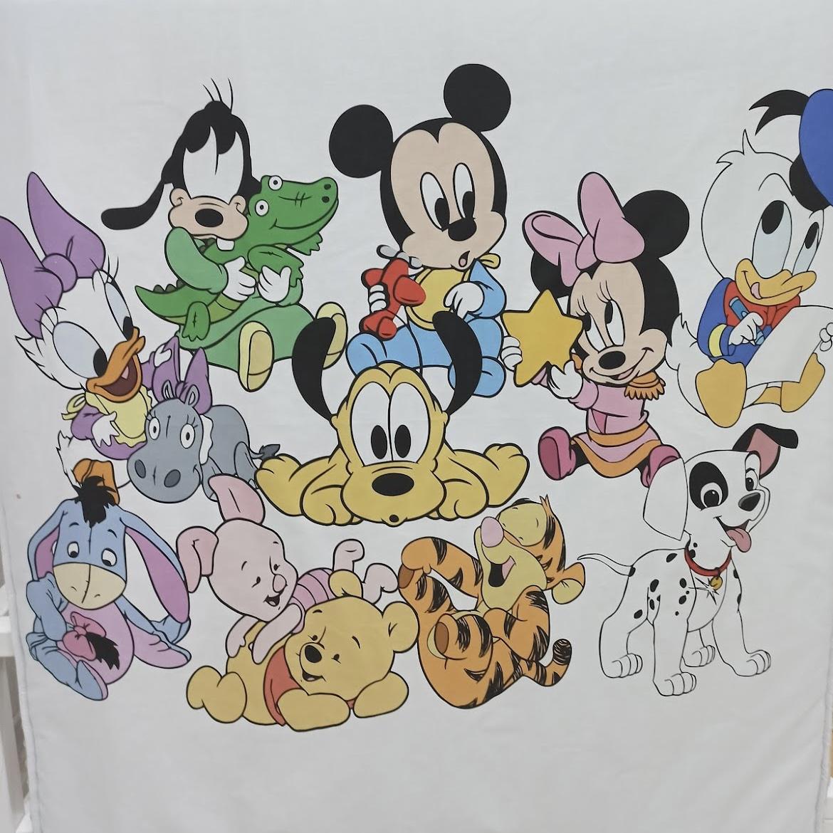 Coperta double face con la stampa personaggi Disney