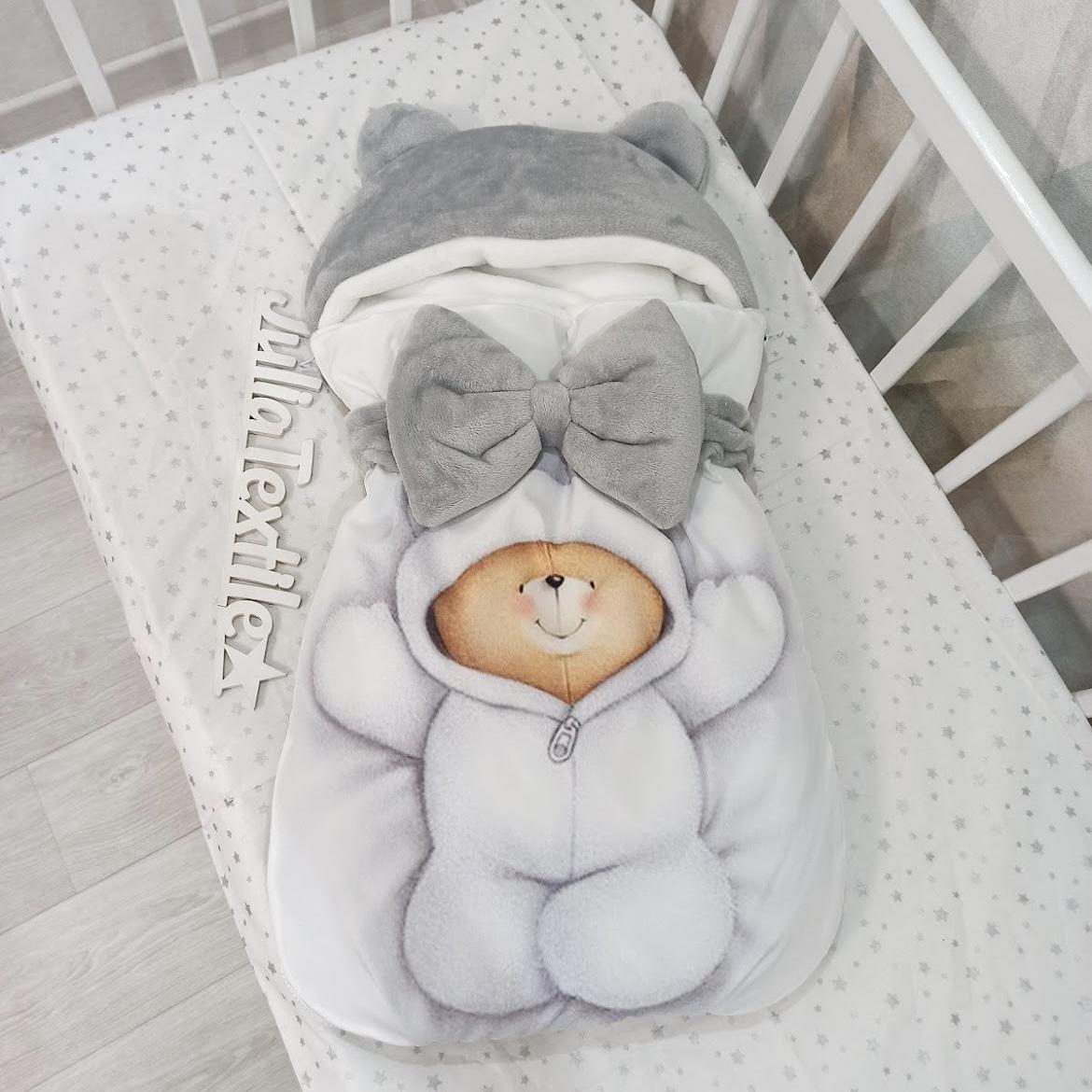 Sacco nanna orsetto bianco grigio