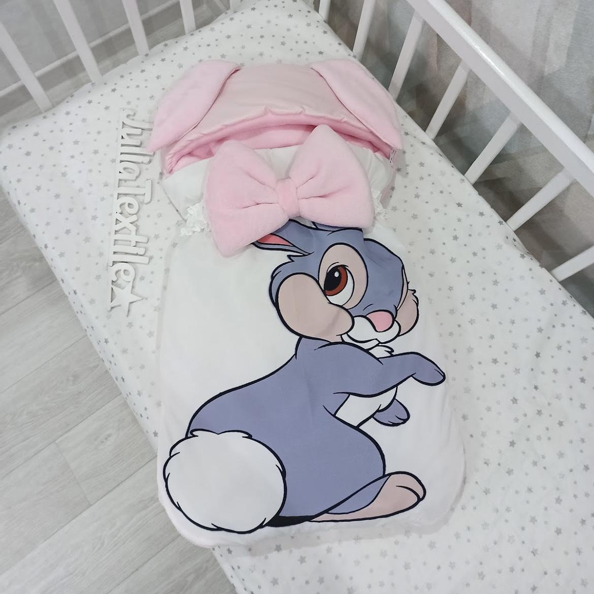 Sacco nanna con la stampa tamburina rosa bianca