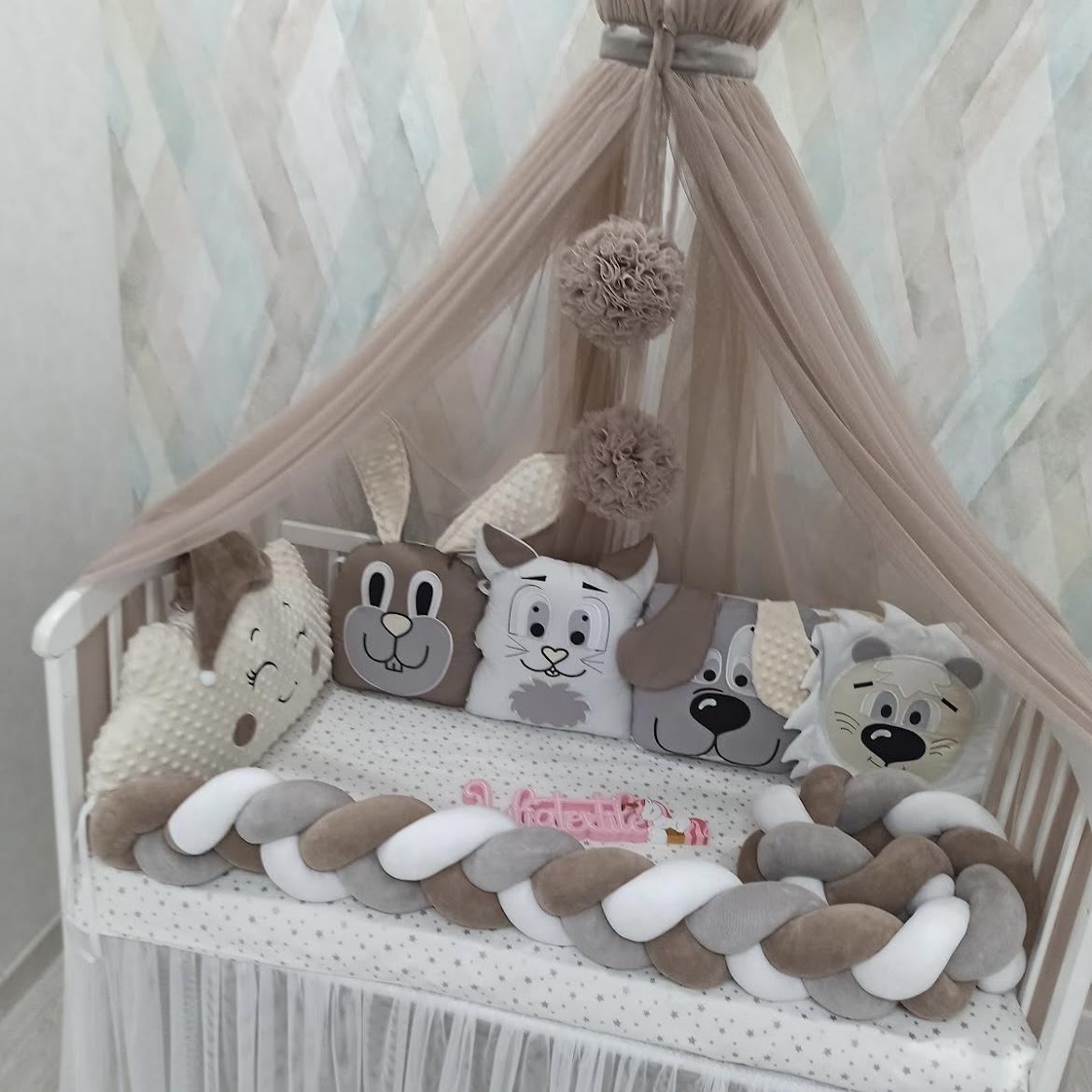 Set of dove cream animal character cushions