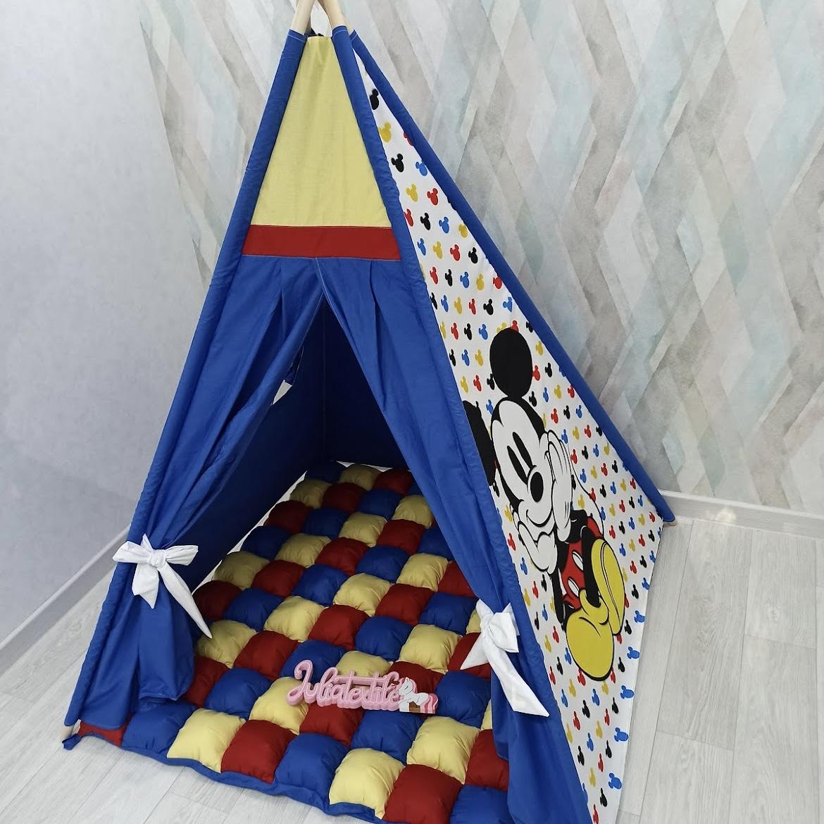 Tenda gioco con la stampa mickey colorata
