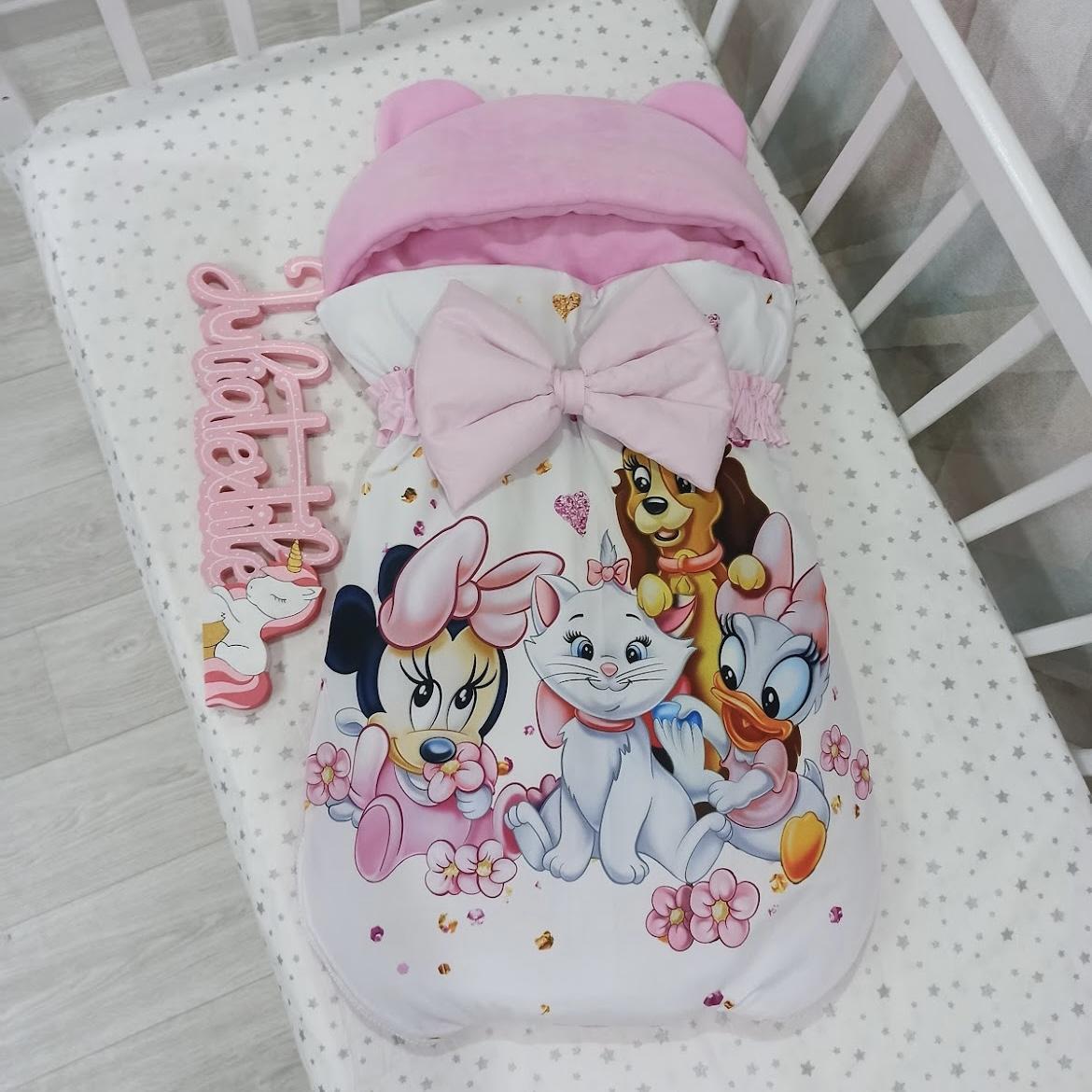 Sacco nanna con la stampa Disney rosa bianca