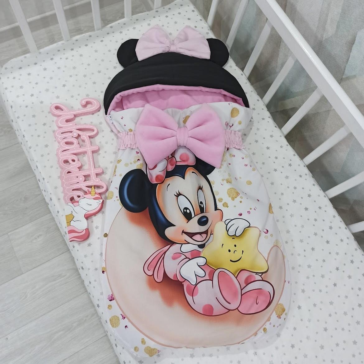 Sacco nanna con la stampa minnie con stella rosa gialla bianca