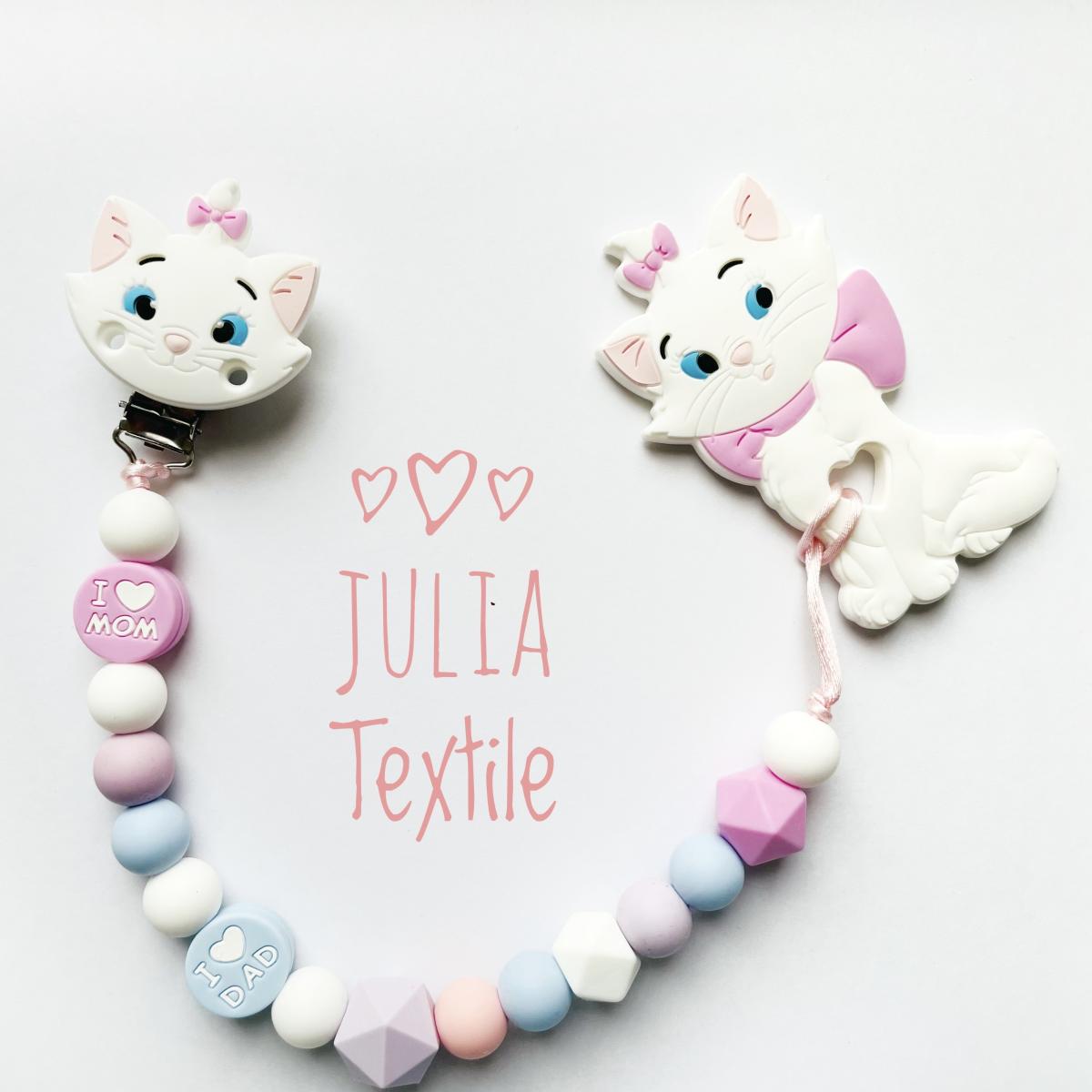 Chain with name little colored cat