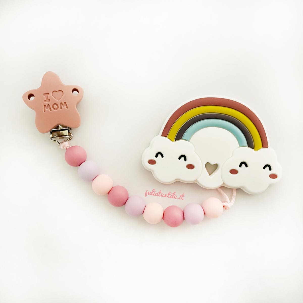 Simple chain blush pink purple