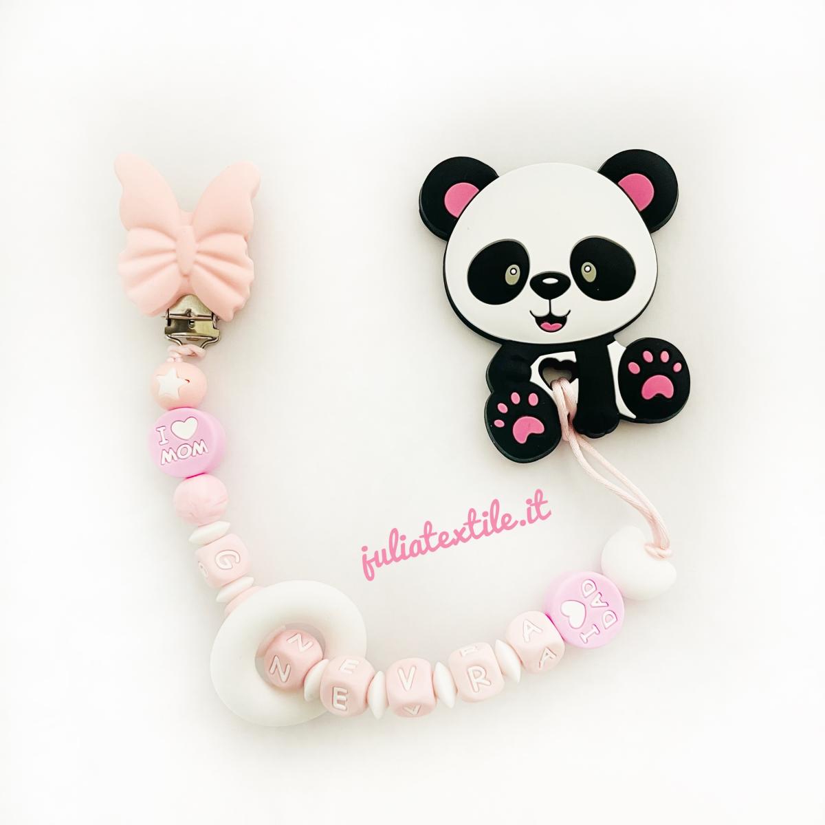 Pink White Butterfly Name Chain