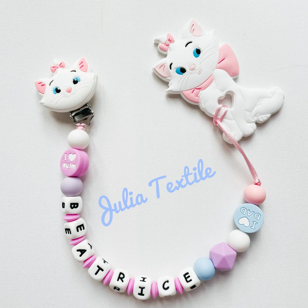 Chain with name kitten minu celestial pink