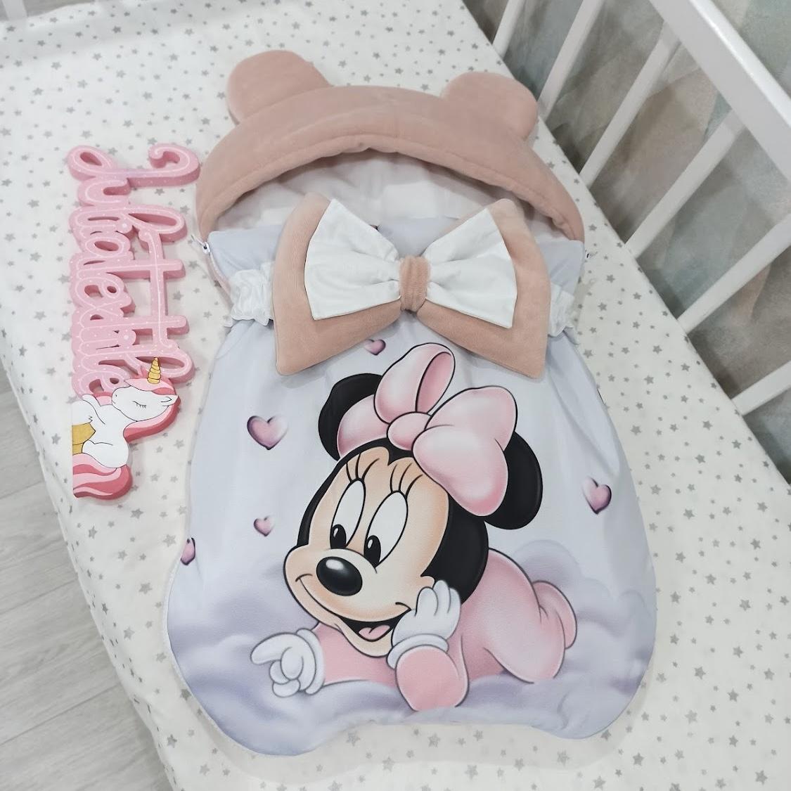 Sacco nanna con la grafica digitale minnie antico rosa