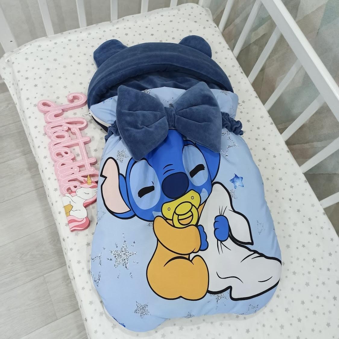 Sacco nanna con la stampa Stitch bianco blu