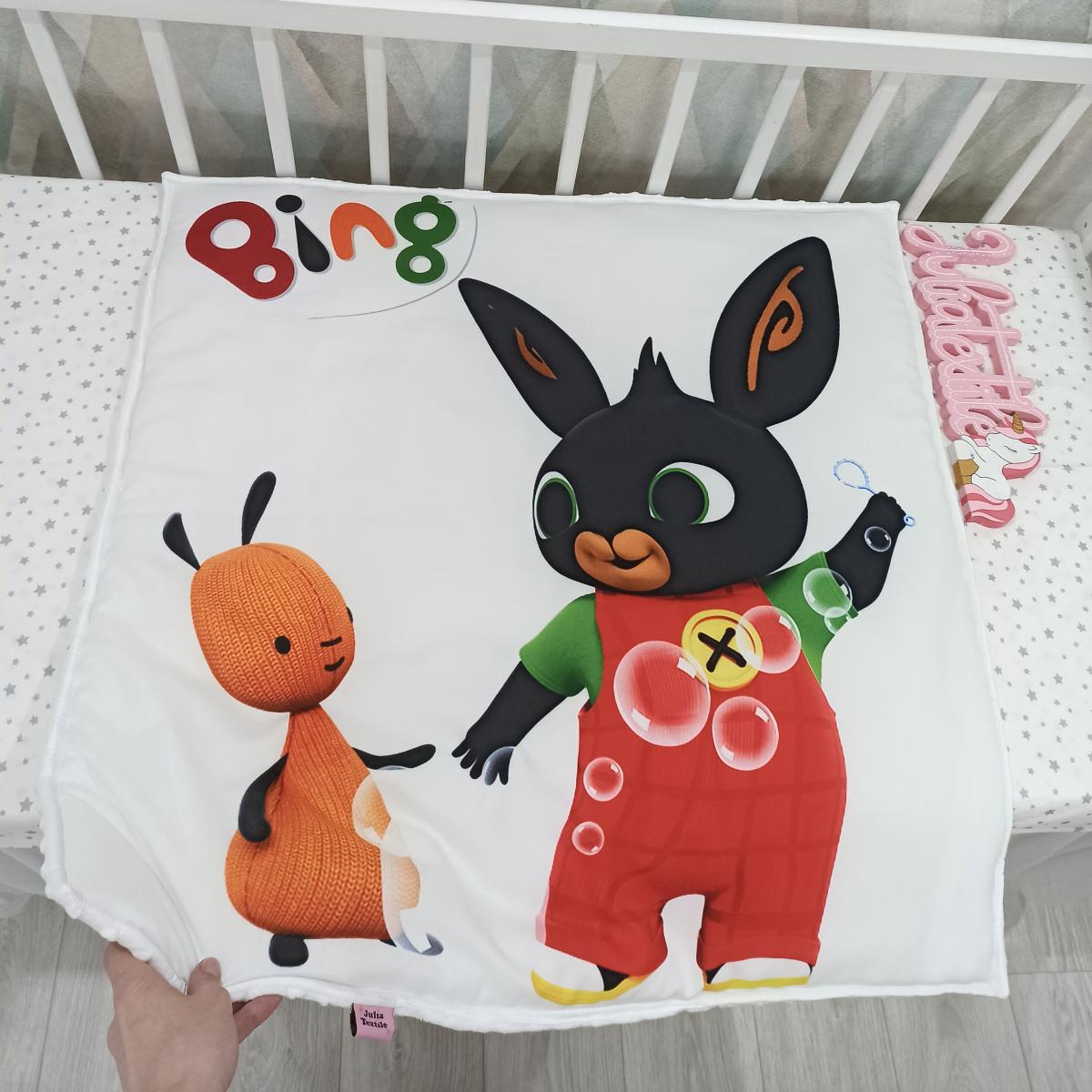 Versatile Style: Double-Face Blanket with Bing Print