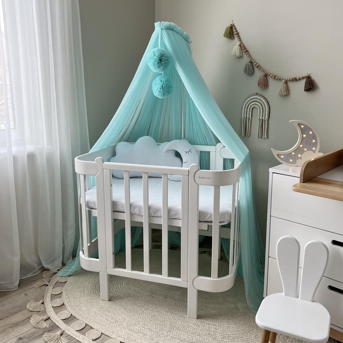 Greek Veil in Tulle - Tiffany Color