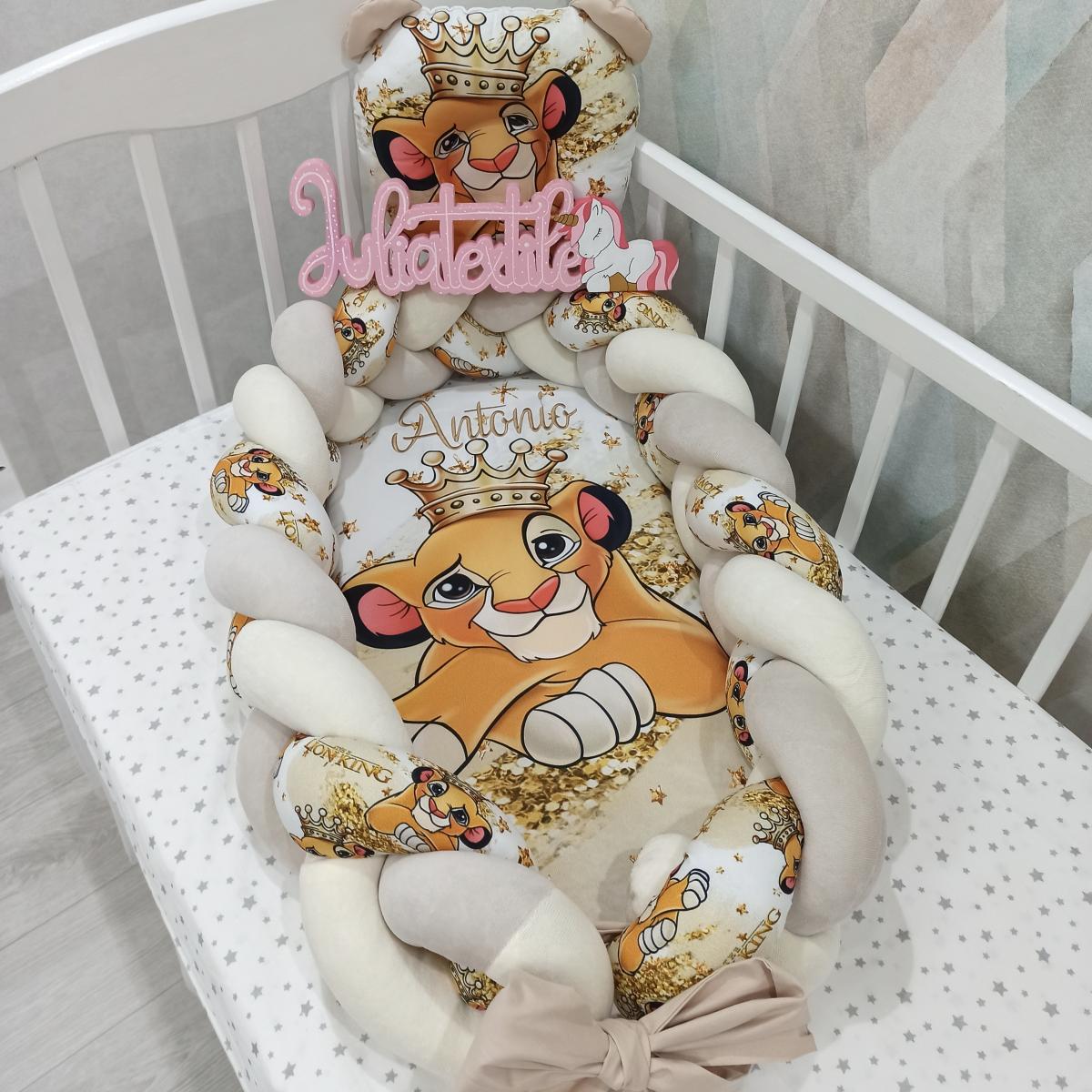 Riduttore intrecciato  per Culla con Stampa Re Leone