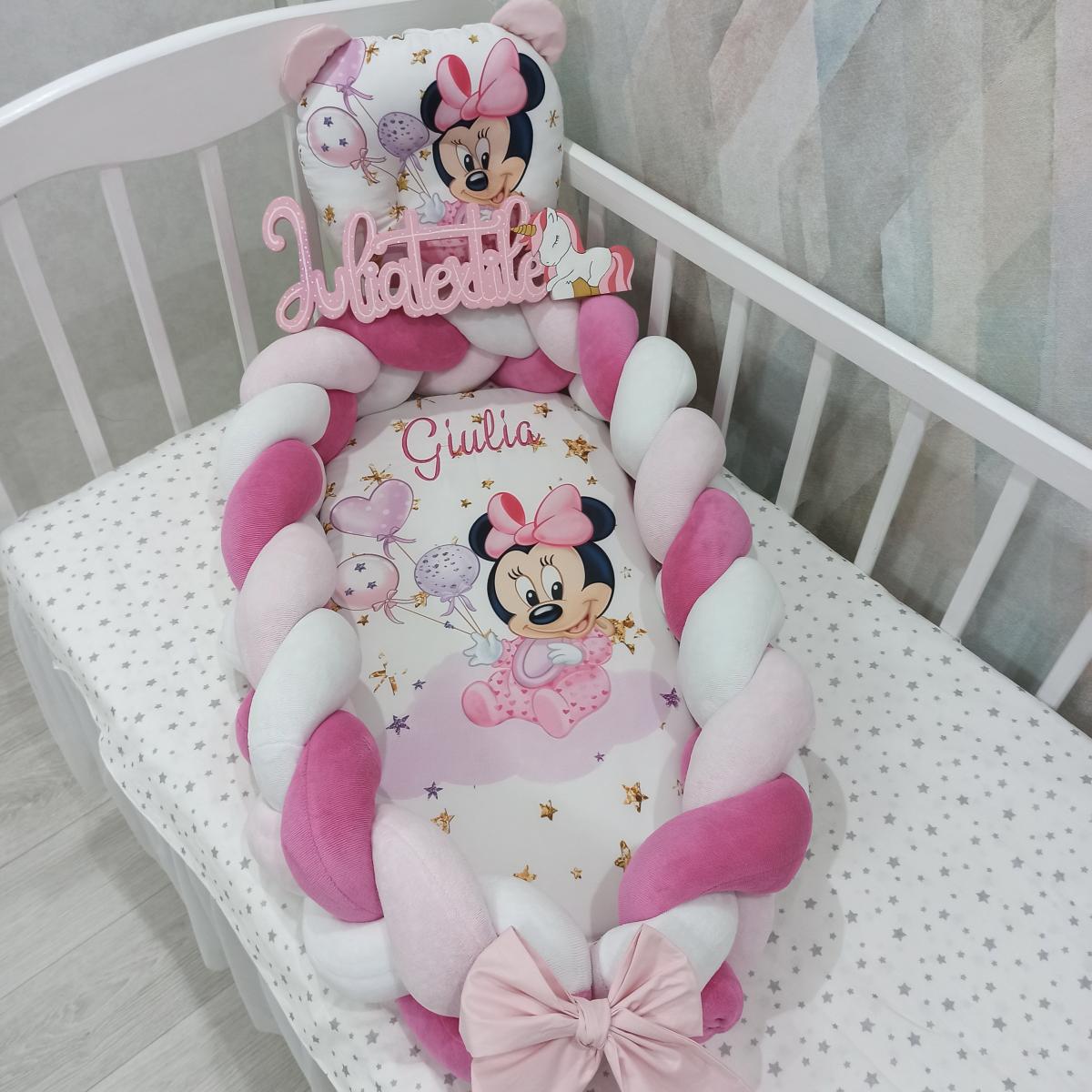 Riduttore Intrecciato Minnie – Sicurezza e Comfort in Rosa Vivace